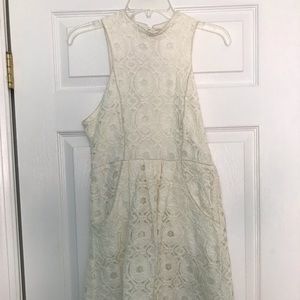 Cream colored lace dress